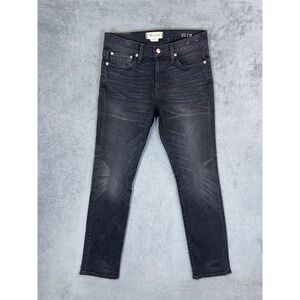 Madewell Mens Jeans 29x32 Black Faded Denim Slim Straight Stretch Preppy